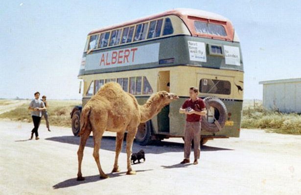 Podróży autobusu z Australii do Anglii przez Indie w 1968 r.