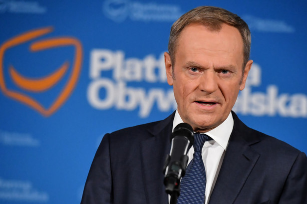 Przewodniczący Platformy Obywatelskiej Donald Tusk