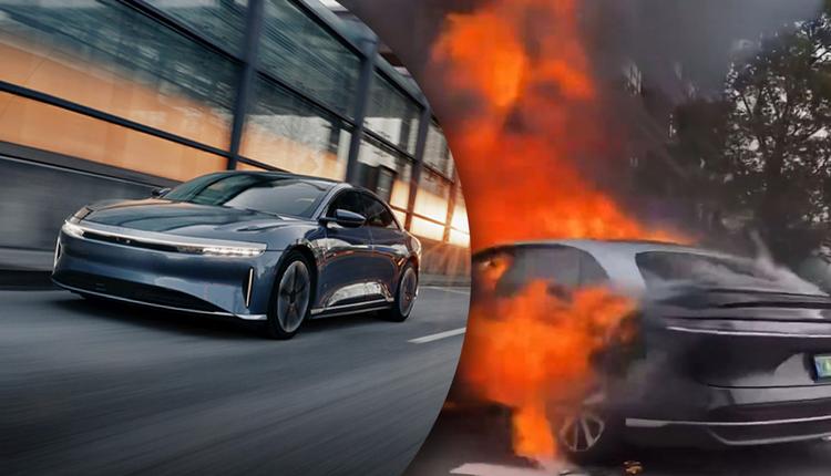 Pożar Lucid Air w Warszawie. Dlaczego auto elektryczne płonie inaczej niż spalinowe?