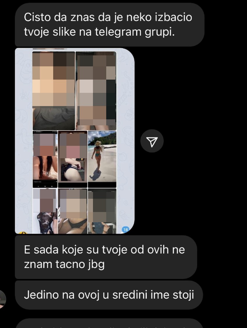 Ponižavajuće poruke mržnje upućene ženama i devojkama, i zloupotreba njihovih fotografija