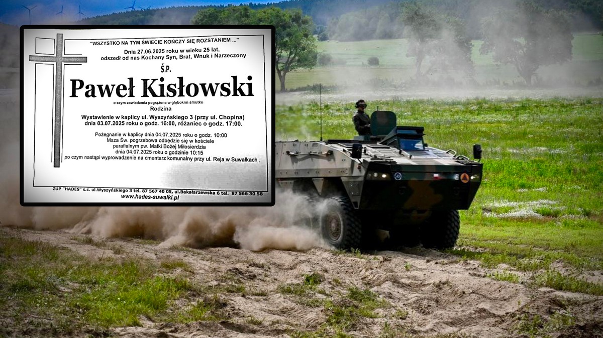 Tragiczna śmierć młodego żołnierza. Przejmujące pożegnanie Pawła
