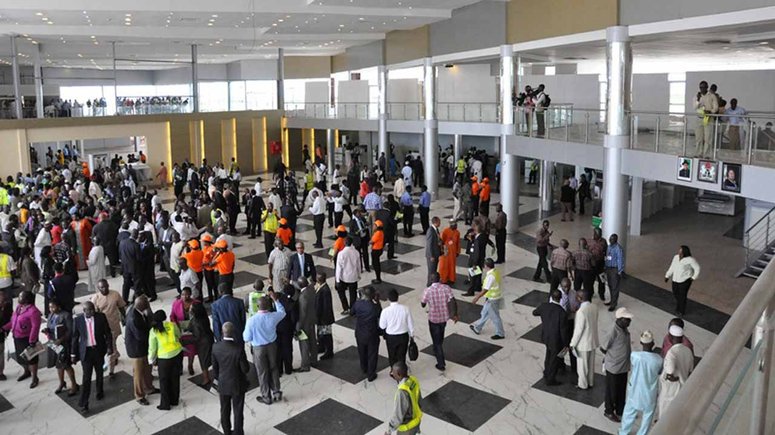 Murtala Muhammed-International Airport, Lagos. Nigerians' visits to the US has reduced since Donald Trump introduced visa policies in 2019.  (Eagle)