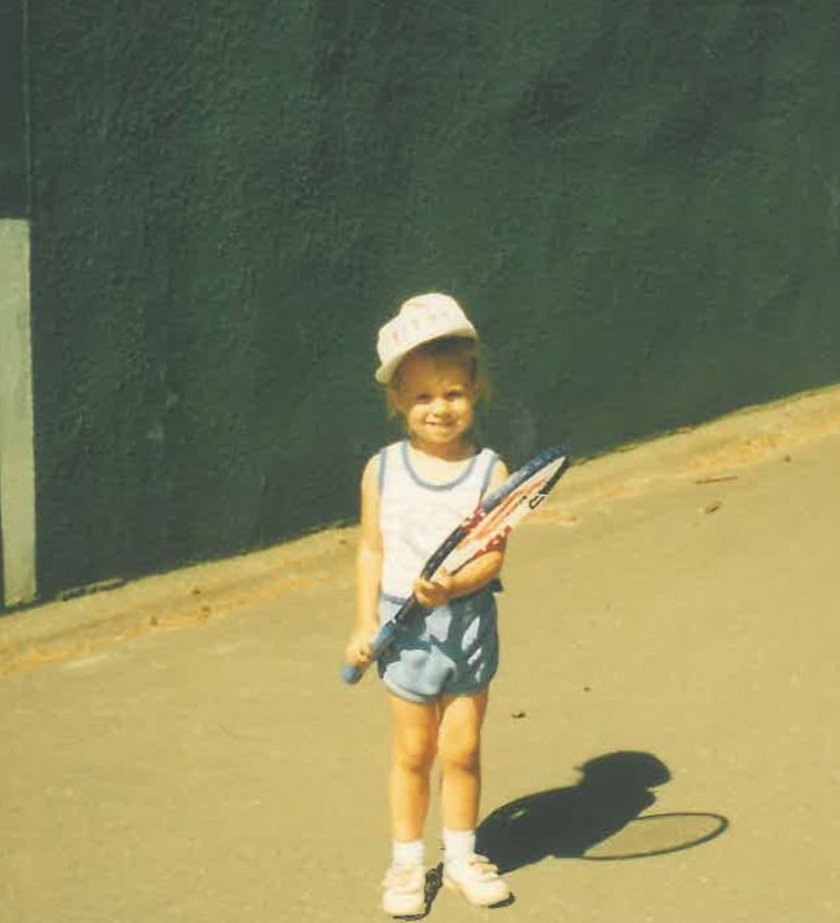 Tak zaczęła się jej przygoda z tenisem.