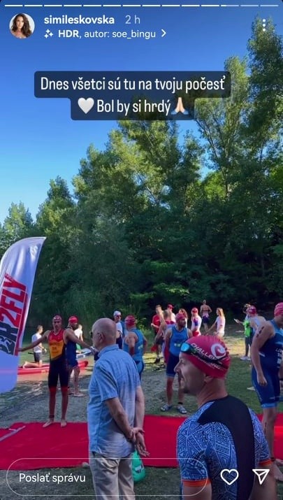 Leskovská usporiadala rok po otcovej smrti triatlon.