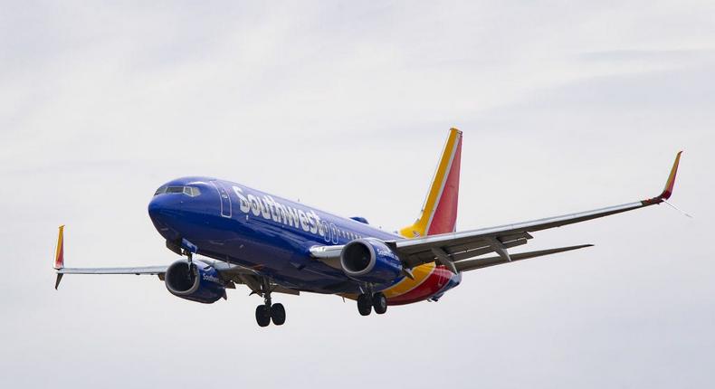 A Southwest Airlines plane (not pictured) bound for Tampa, Florida, was diverted.JIM WATSON/Getty Images