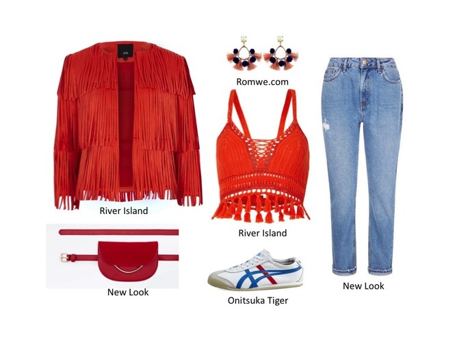 Ubrania z frędzlami na lato 2018. STYLIZACJE