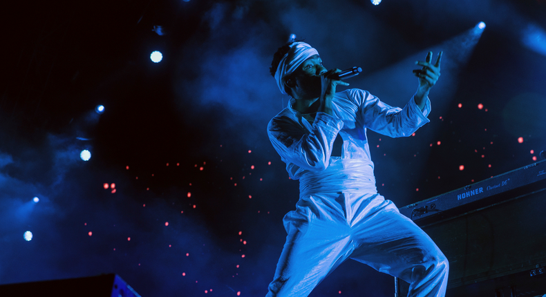 Donald Glover, who goes by the stage name Childish Gambino, performs on day two of the Governors Ball Music Festival on Saturday, June 3, 2017, in New York.