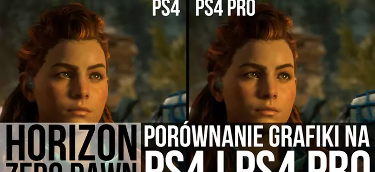 Horizon Zero Dawn - porównanie grafiki z PS4 i PS4 Pro na wideo w 4K i 60fps