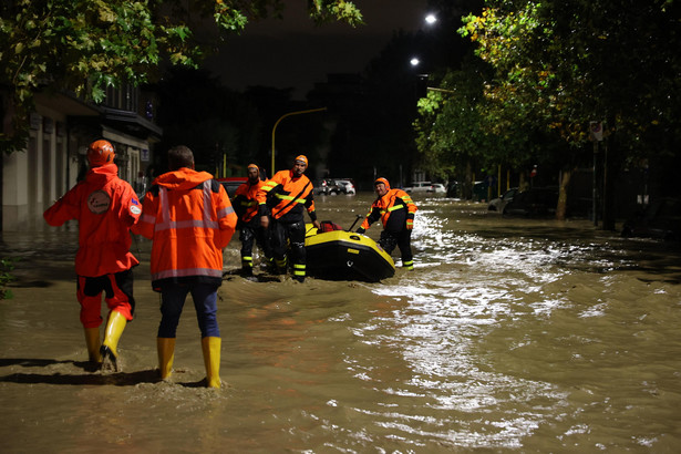 Powódź w Campi Bisenzio, Włochy, 3 listopada 2023 r.