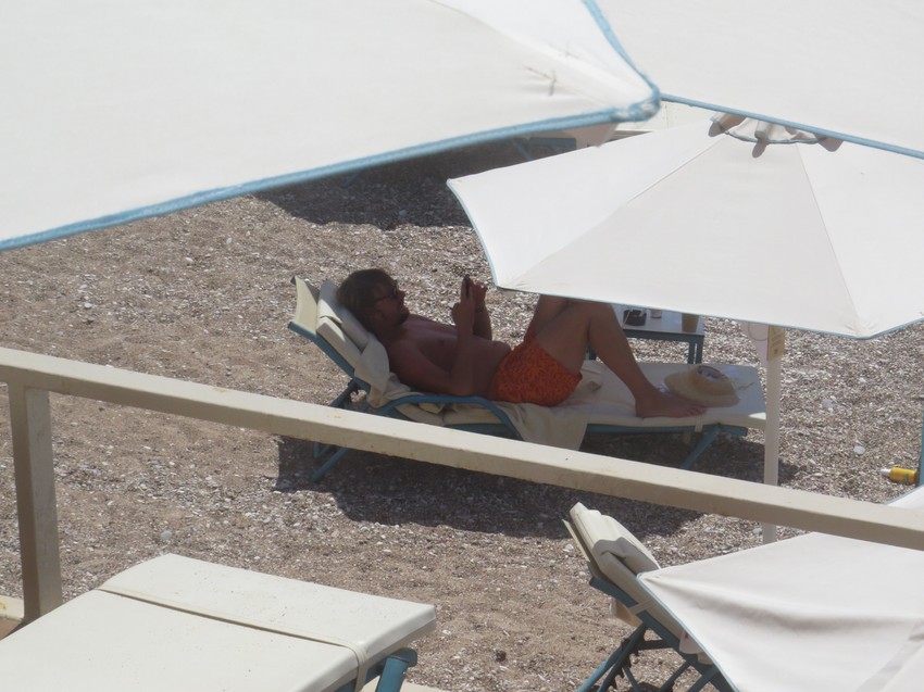 Miloš Krasić na plaži