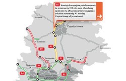 Unia sypnie pieniędzmi na autostradę A1. 315 mln euro na odcinek Częstochowa-Pyrzowice