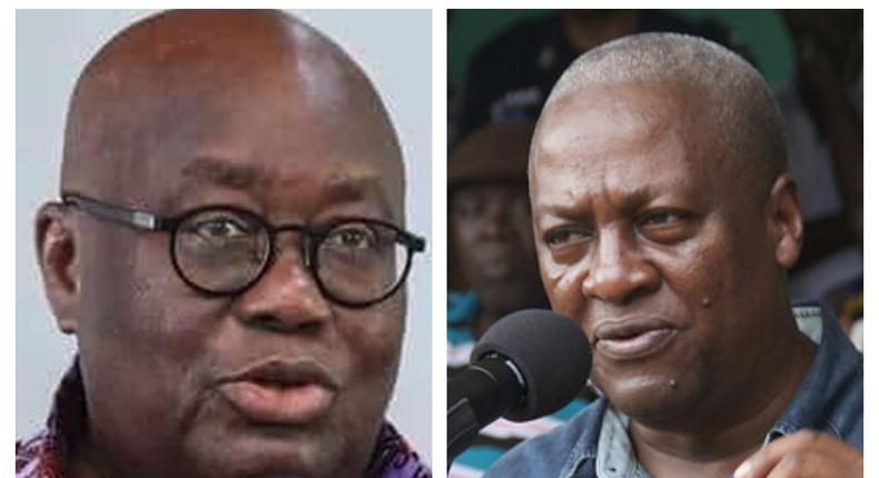 Nana Addo and John Mahama