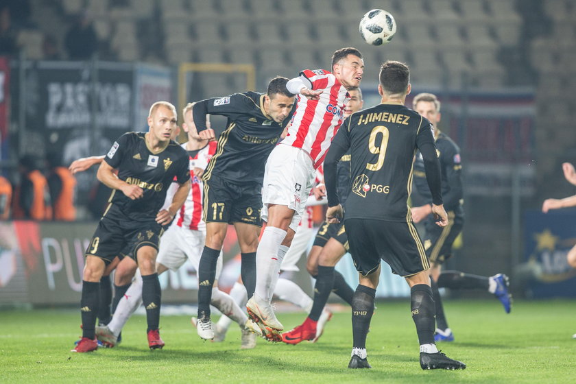 Pilka nozna. Ekstraklasa. Cracovia Krakow - Gornik Zabrze. 22.10.2018