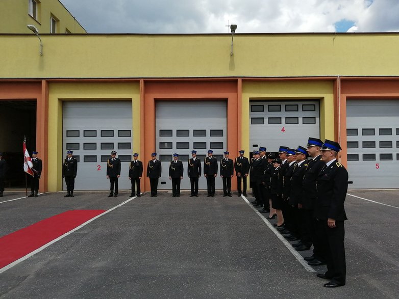 Pożegnanie komendanta sieradzkiej straży pożarnej