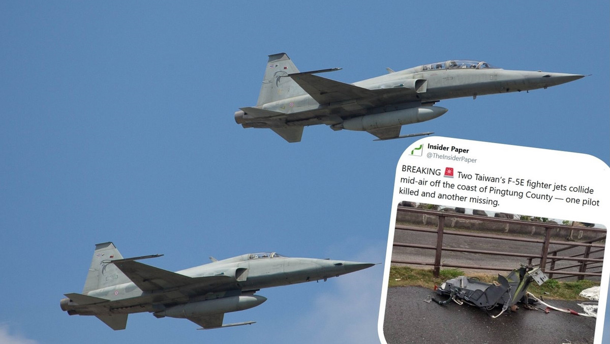 Tajwan: Dwa myśliwce rozbiły się w trakcie rutynowych ćwiczeń