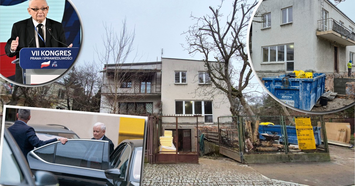 Remont u sąsiadów Jarosława Kaczyńskiego. Prezes PiS mówił o tym od dawna. "Wyprowadzka"