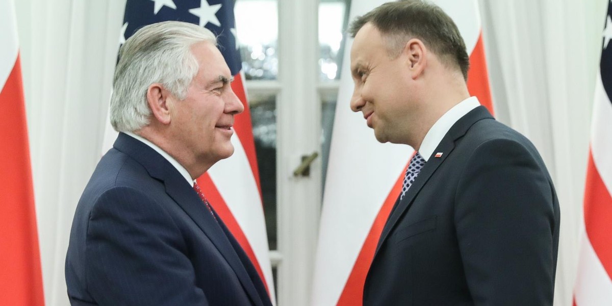 Tillerson i Duda