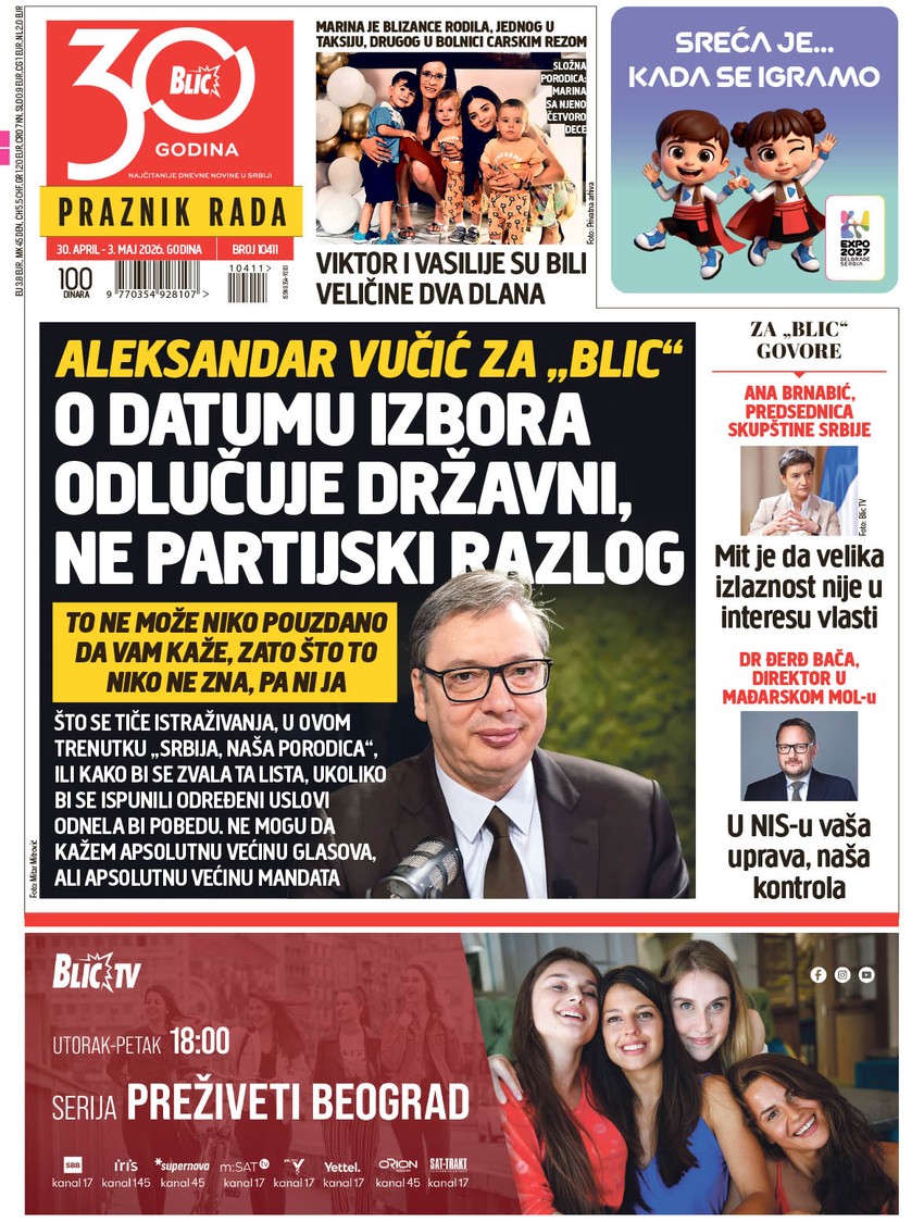 NASLOVNA BLIC