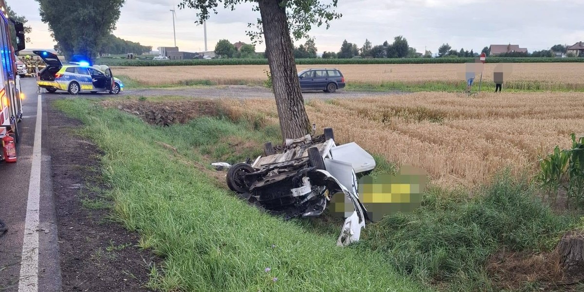 28-latek zginął w wypadku na DW 416. Policja ogłosiła czarny alert.