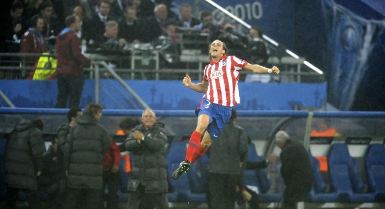 Diego Forlan's two goals won Atletico Madrid the Europa League final against Fulham in 2010