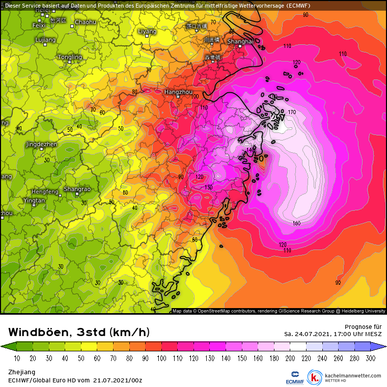 Tajfun uderzy w Chiny niosąc potężny wiatr