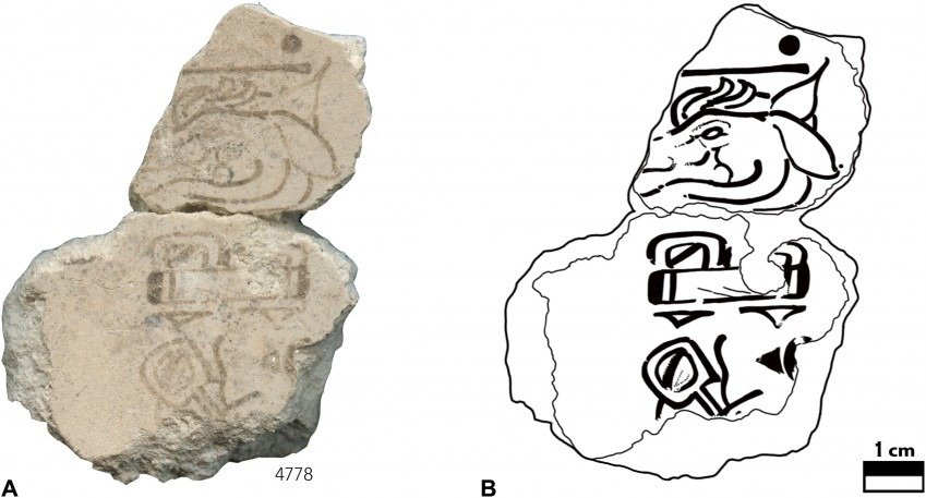 Fragment z widoczną datą 7 Jeleń