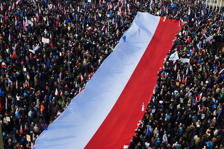 Gdańsk manifestacja KOD w obronie Lecha Wałęsy