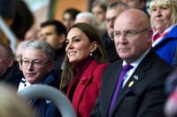 Katalin hercegné pirosban tündökölt élete egyik legfontosabb napján