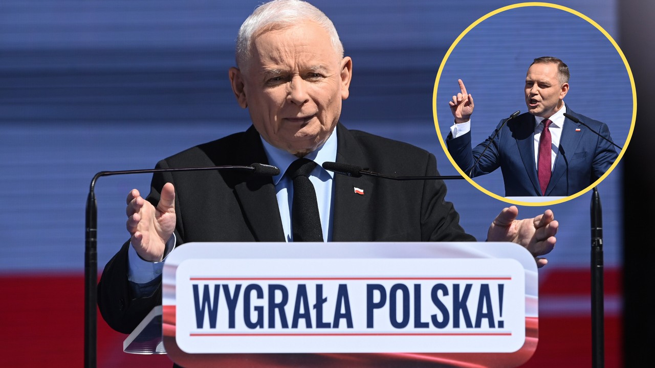 Karol Nawrocki spóźnił się na piknik PiS. Tak zareagował Jarosław Kaczyński