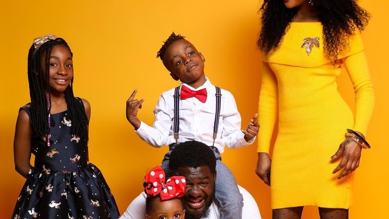 Shatta Wale’s manager Bulldog with his beautiful family 