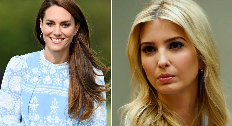 Kate Middleton wore a dress previously worn by Ivanka Trump in 2020.Karwai Tang/WireImage/Getty Images/Evan Vucci/AP