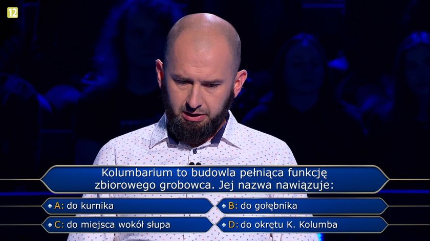 Tomasz odpadł na pytaniu za 40 tysięcy