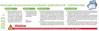 Autozapis do pracowniczych planów kapitałowych - kalendarium