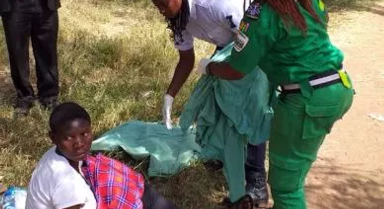 Rebecca Atieno, 20, who gave birth at Uhuru Park unassisted