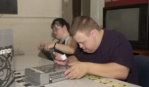 Par sa Daunovim sindromom - ilustracija