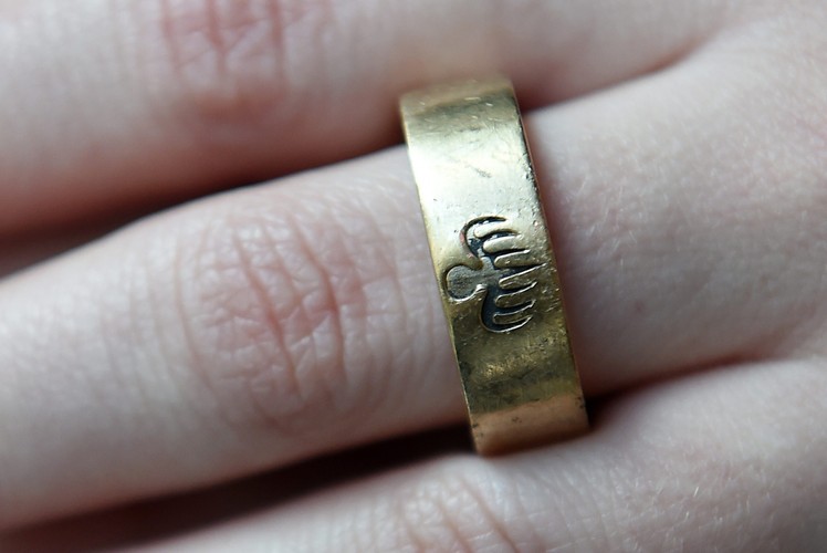 Pierścień organizacji Spectre z 9-karatowego złota