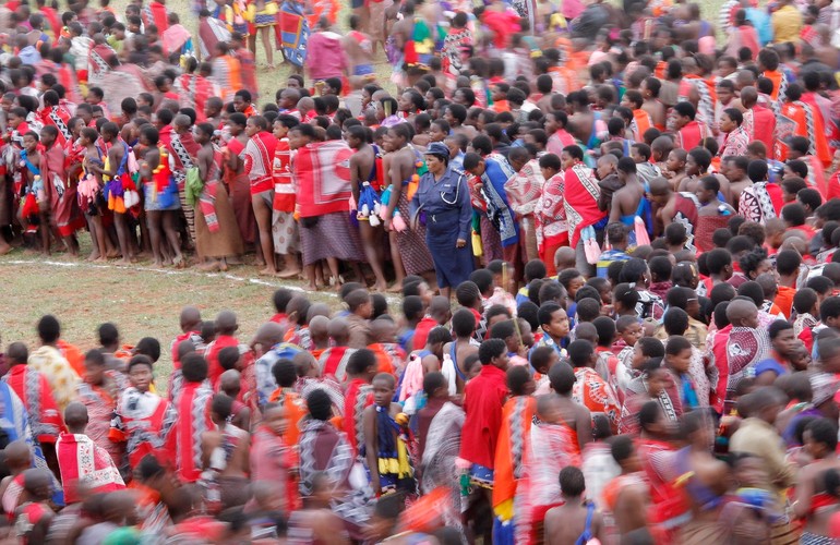 Taniec Trzcin - tradycyjny obrzęd Suazi