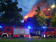 Pożar składu budowlanego przy Alei Bohaterów Monte Cassino w Częstochowie