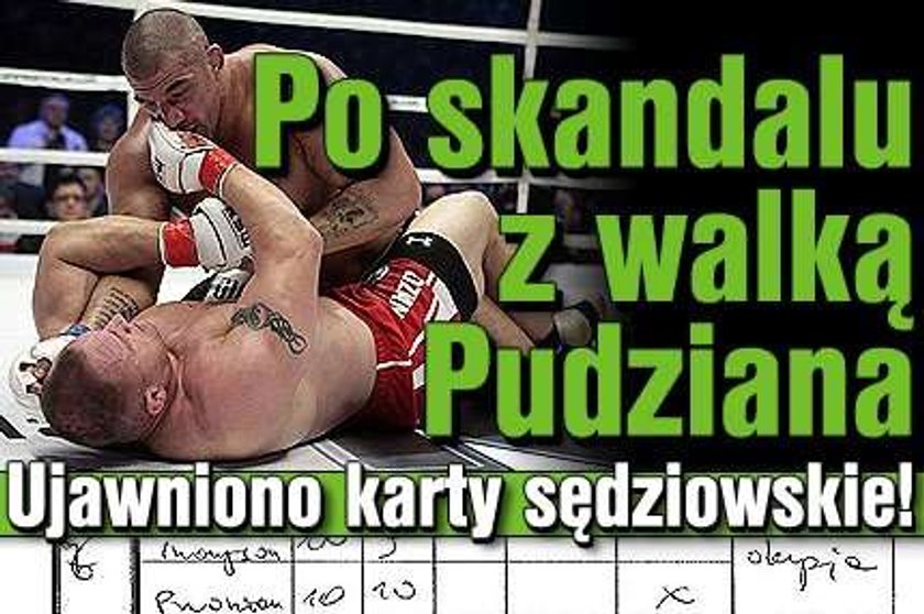 Po skandalu z walką Pudziana. Ujawniono karty sędziowskie!