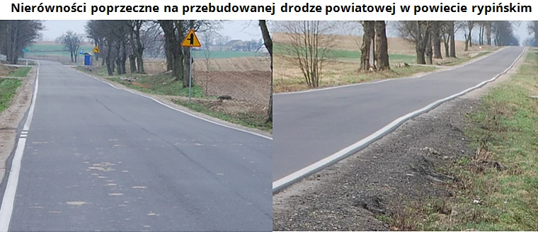 Nieprawidłowy odbiór drogi