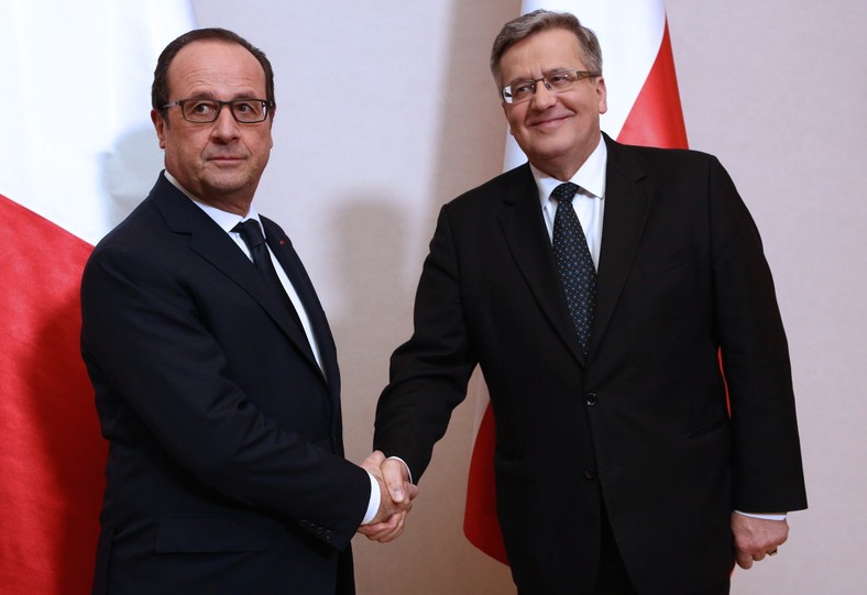 Francois Hollande i Bronisław Komorowski