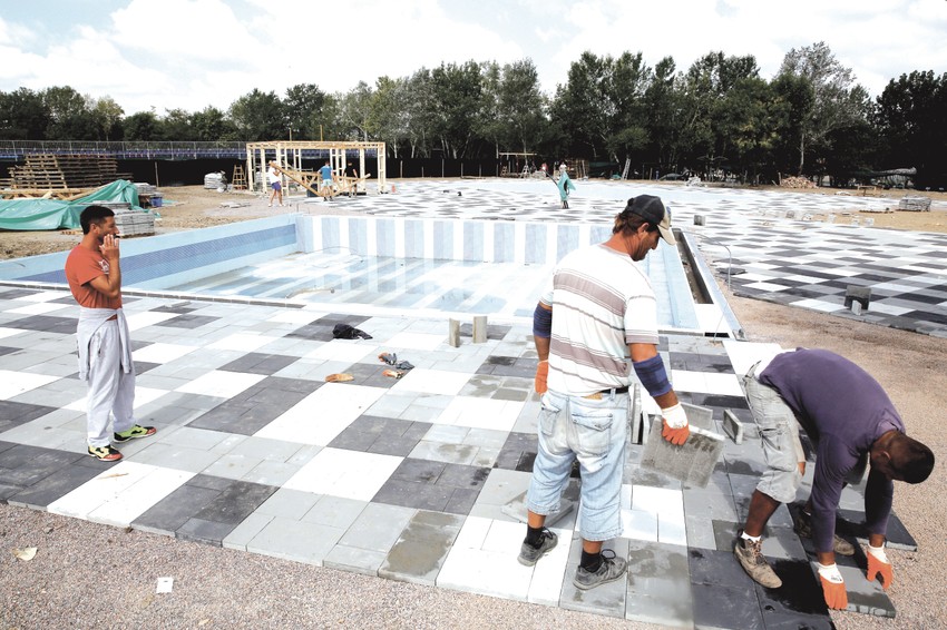 Gradilište akvaparka nekada