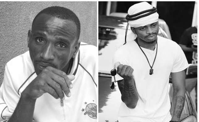 Mzee Abdul Juma and his son Diamond Platnumz.  