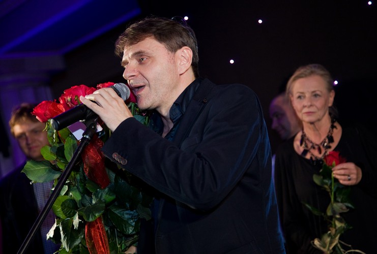 Maciej Pieprzyca na premierze 'Chce się żyć'