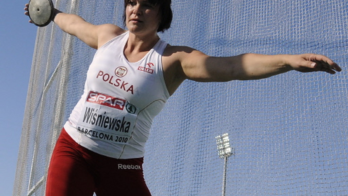 Joanna Wiśniewska (LKS Polkowice) zajęła dziesiąte miejsce w konkurencji rzutu dyskiem podczas XXI lekkoatletycznych mistrzostw Europy Helsinki 2012. Wygrała Chorwatka Sandra Perković.