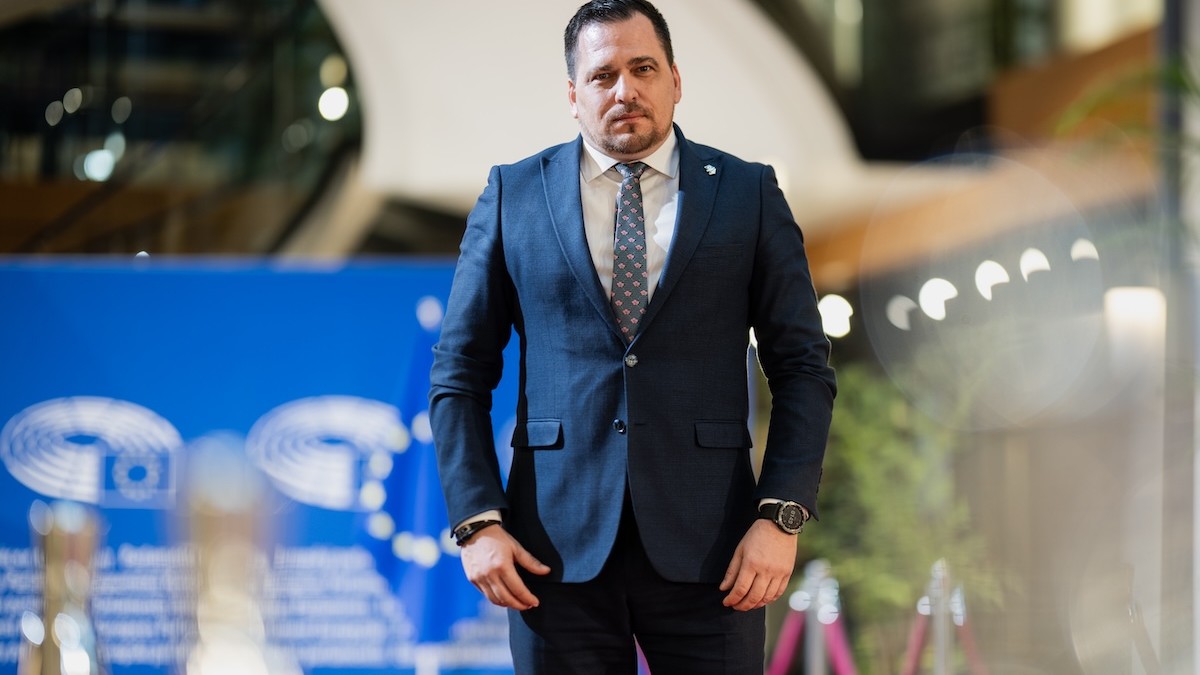 Tomáš Zdechovský v EP v Štrasburgu.
