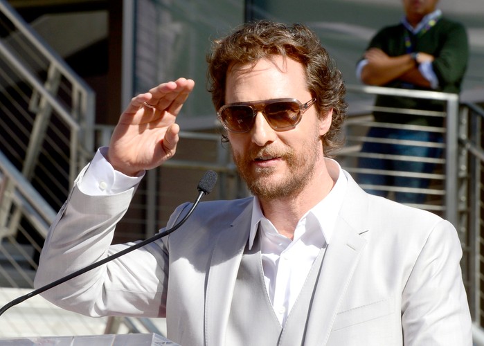 Matthew McConaughey na Hollywoodzkiej Alei Sław