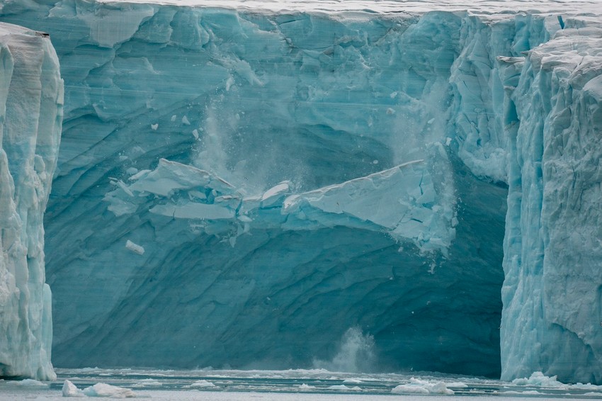 Urušavanje glečera na severoistoku Norveške 16. septembra