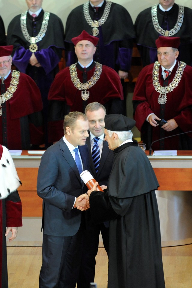 WROCŁAW DOKTORAT HONORIS CAUSA DLA JERZEGO BUZKA