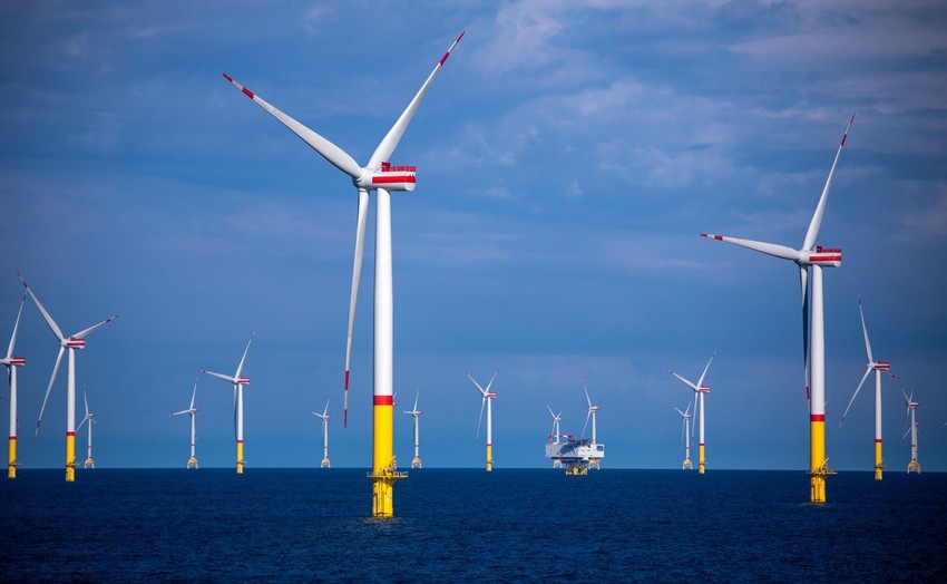 Farma vetrenjača u Baltičkom moru kod obale Danske